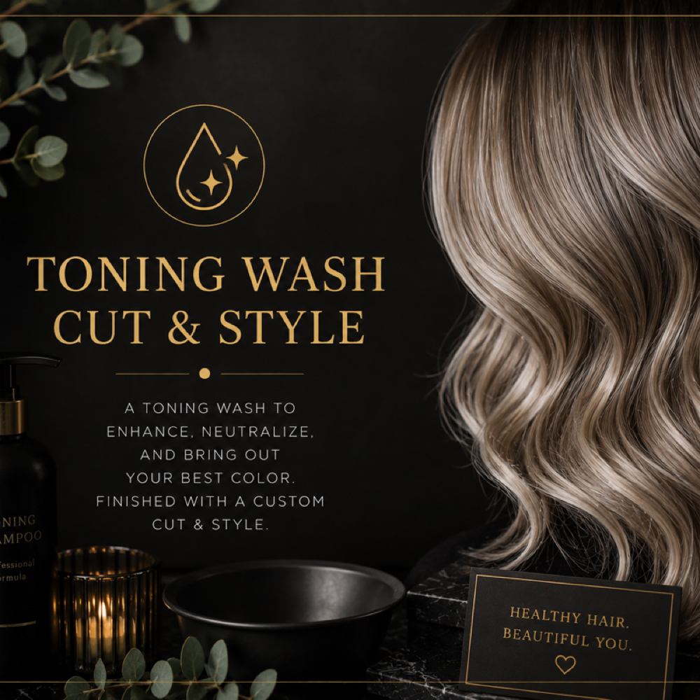 Toning Wash, Cut, And Style at Studio 37 in Dix, IL