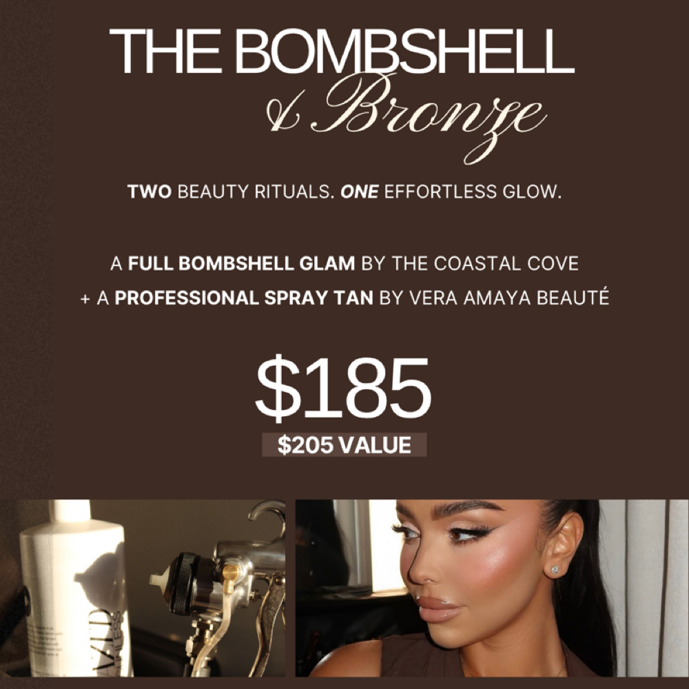 Bombshell & Bronze at The Coastal Cove Salon & Spa in Spring, TX