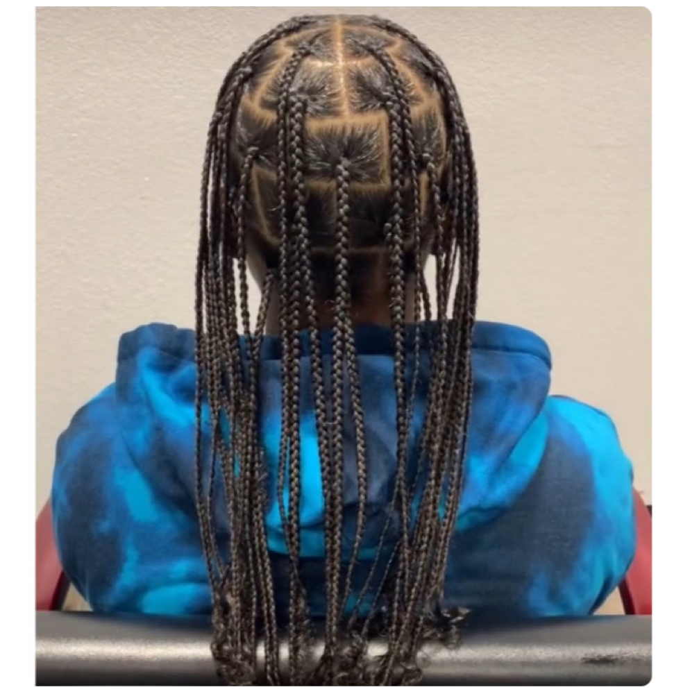 Individual Box Braids Natural Hair at KAAATWALK Hair Studio in Virginia Beach, VA