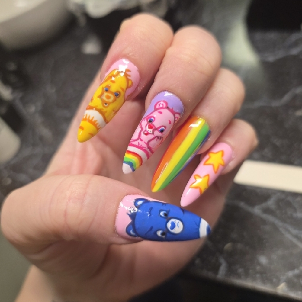 Nail Design- Freestyle COMPLEX at Enchanted Nails and Lashes in Beech Grove, IN