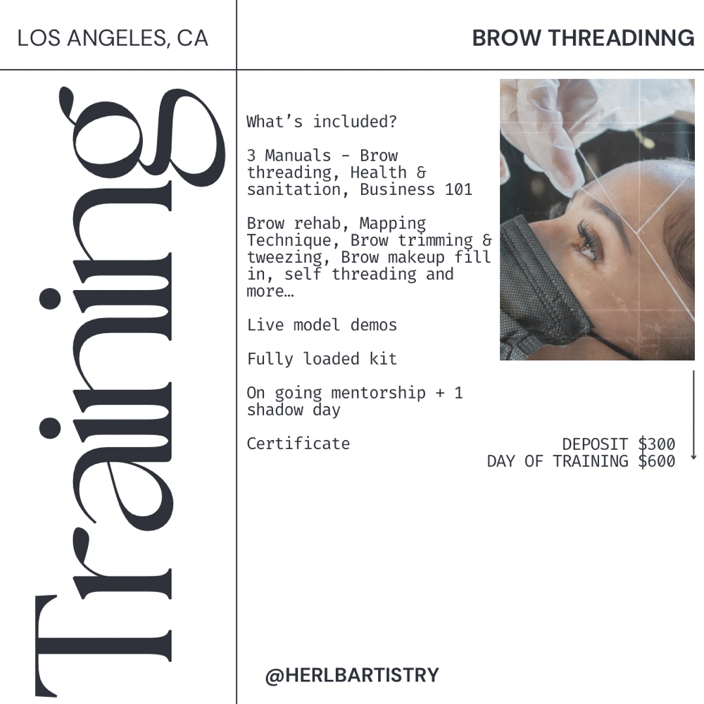 Brow Threading Training