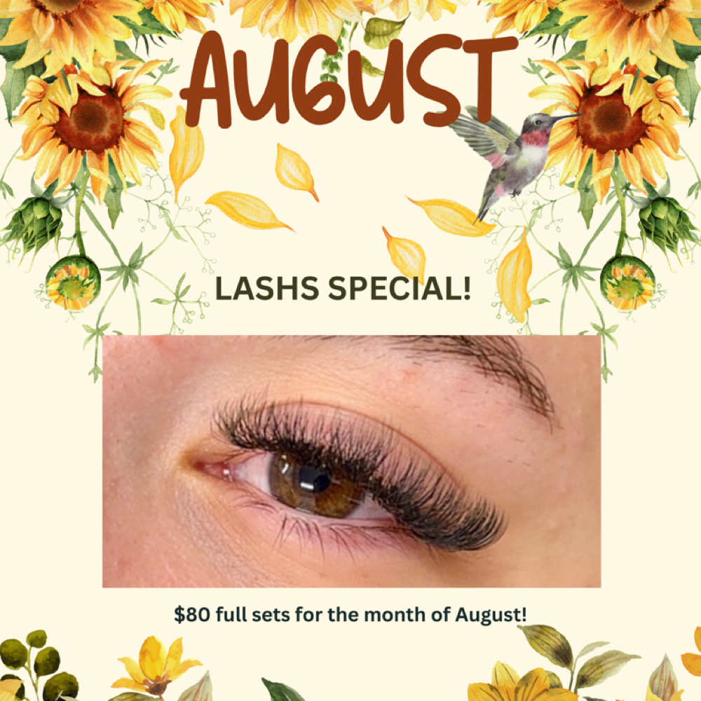 August $80 Full Sets at The Beauty Nest in Chisago City, MN