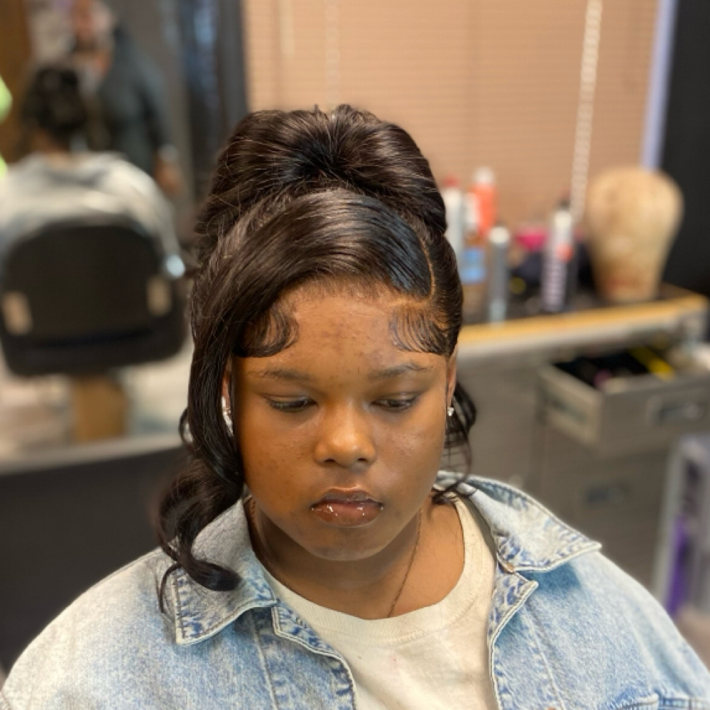 FRONTAL WIG INSTALL at ROOTED By DESTINY LUXURY SALON in Katy, TX