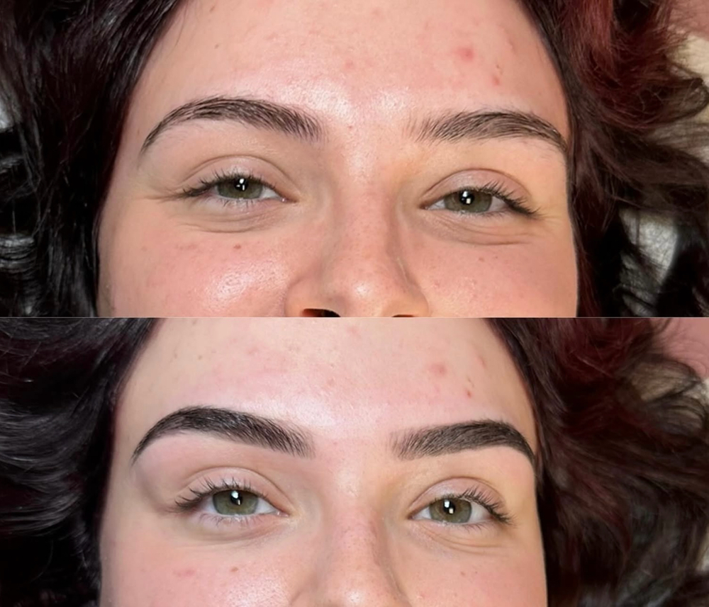Eyebrow wax and tint