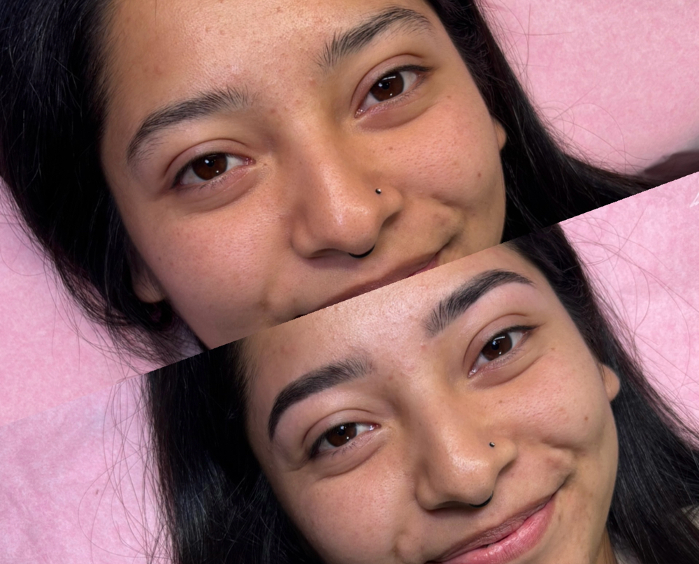 Eyebrow wax and tint at Barefaithbeauty in Greenville, SC