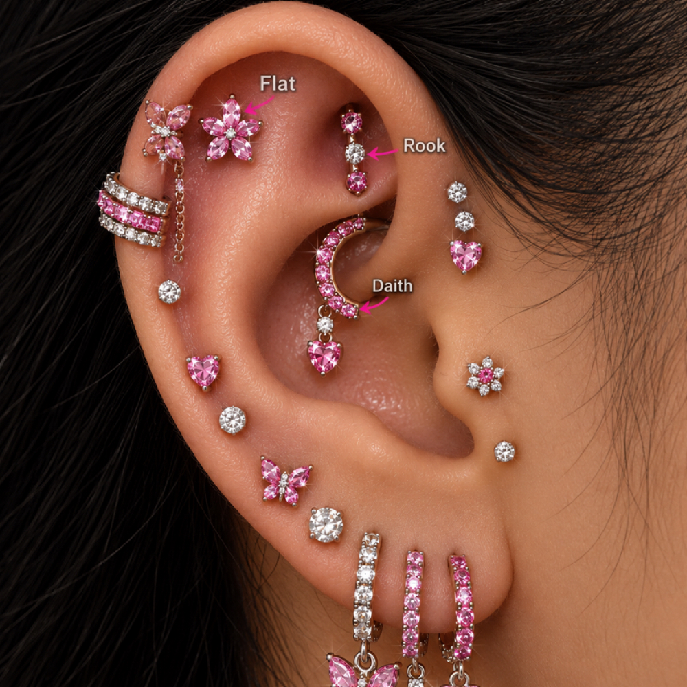 Daith at Itslizpiercings in Houston, TX