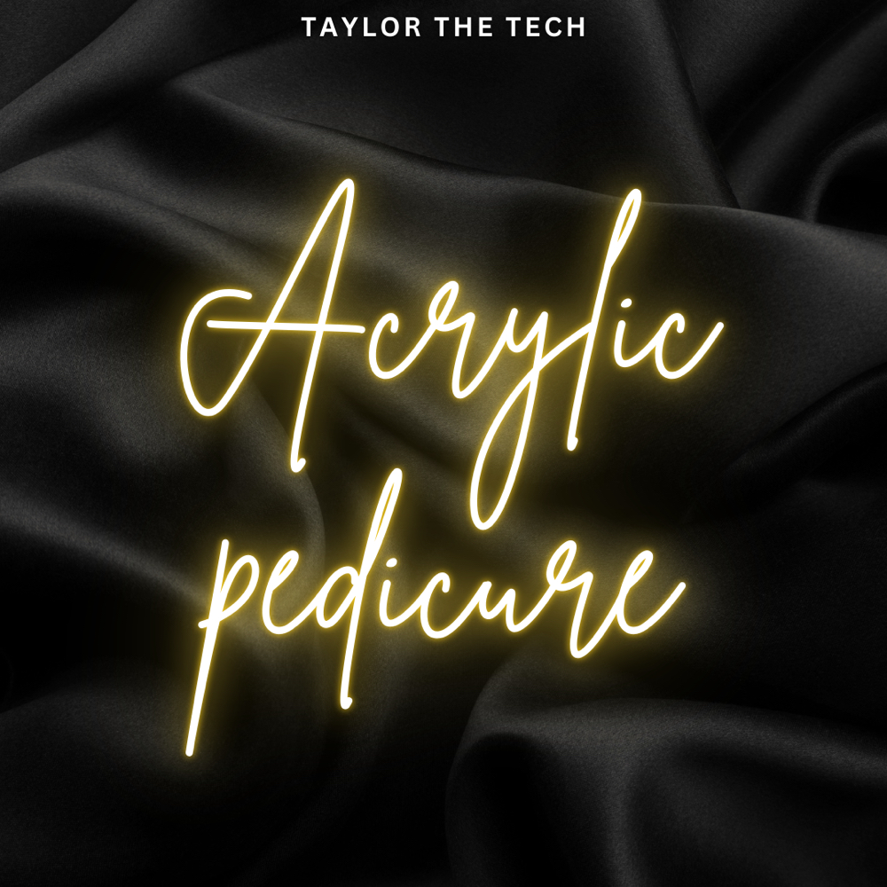 Acrylic Pedicure at TAYLOR THE TECH in Massachusetts, MA