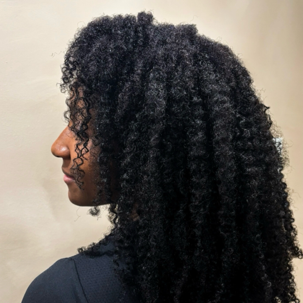 Natural hair Extentions at Brittany At Moxie Beauty in Greensboro, NC