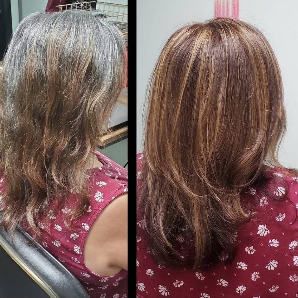Grey Coverage w/dimension at Brooke & Pear Gallery in Haltom City, TX