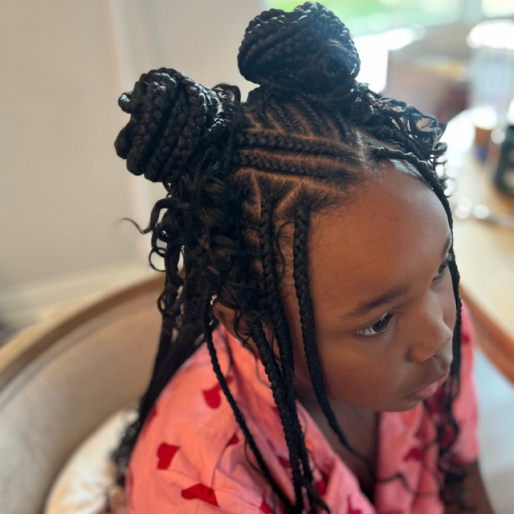 Kids Hair Styles Ages 2 -12 at Soft Hands Soft Life Mobile Braids