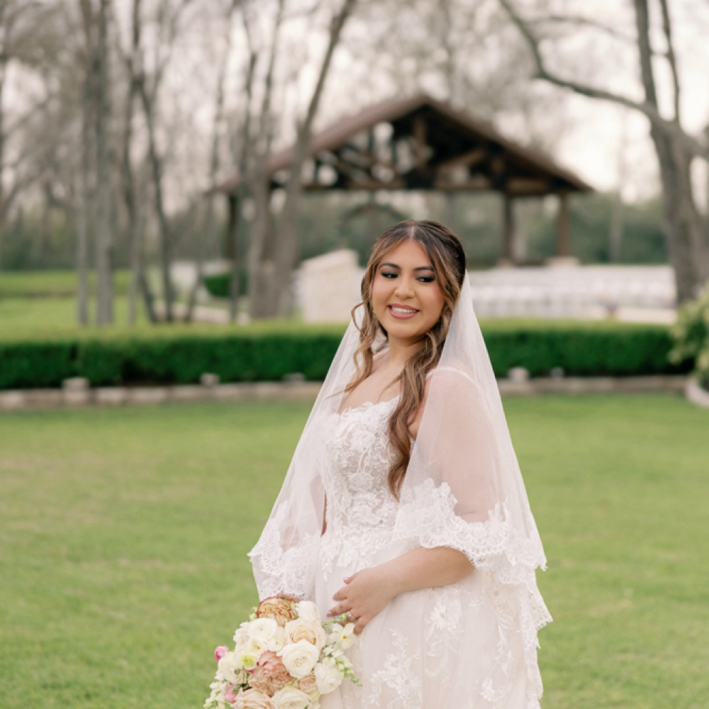 Bride makeup only at The Havana Salon in Houston, TX
