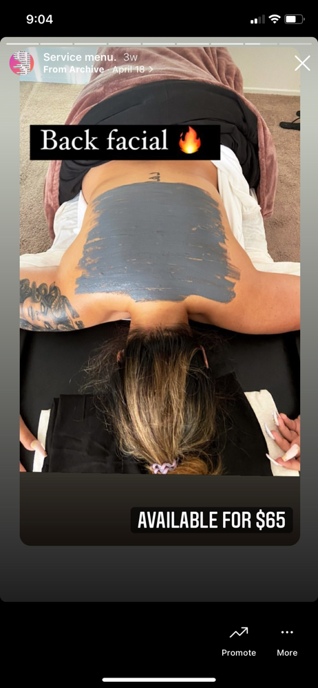 Back Facial + Facial Package