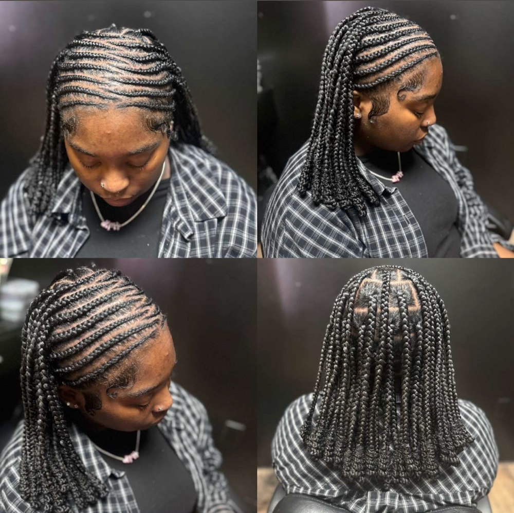 ZigZag Tribal Braids W/ Barrel Ends at Stay Slayed by Ms.Karry in Monroe, NC
