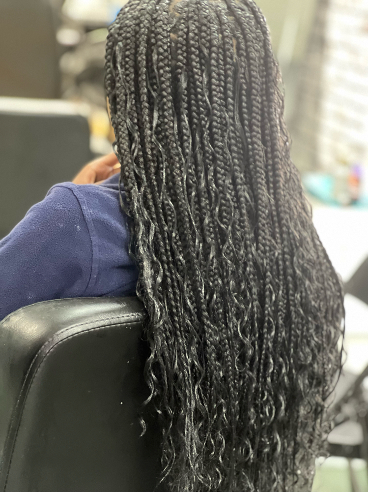 Boho Knotless Braids - Medium
