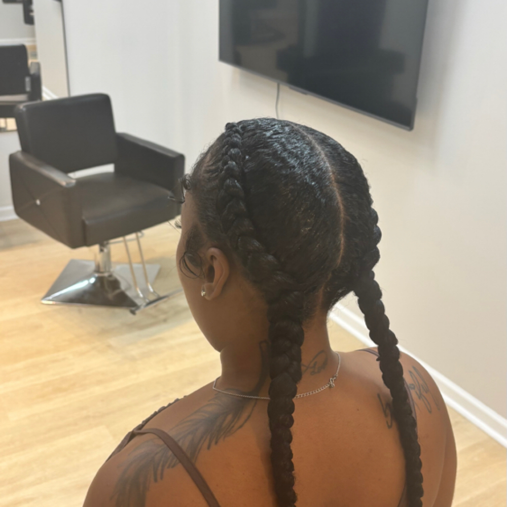4 Feed In Braids at Styles By Yours Truly in Houston, TX
