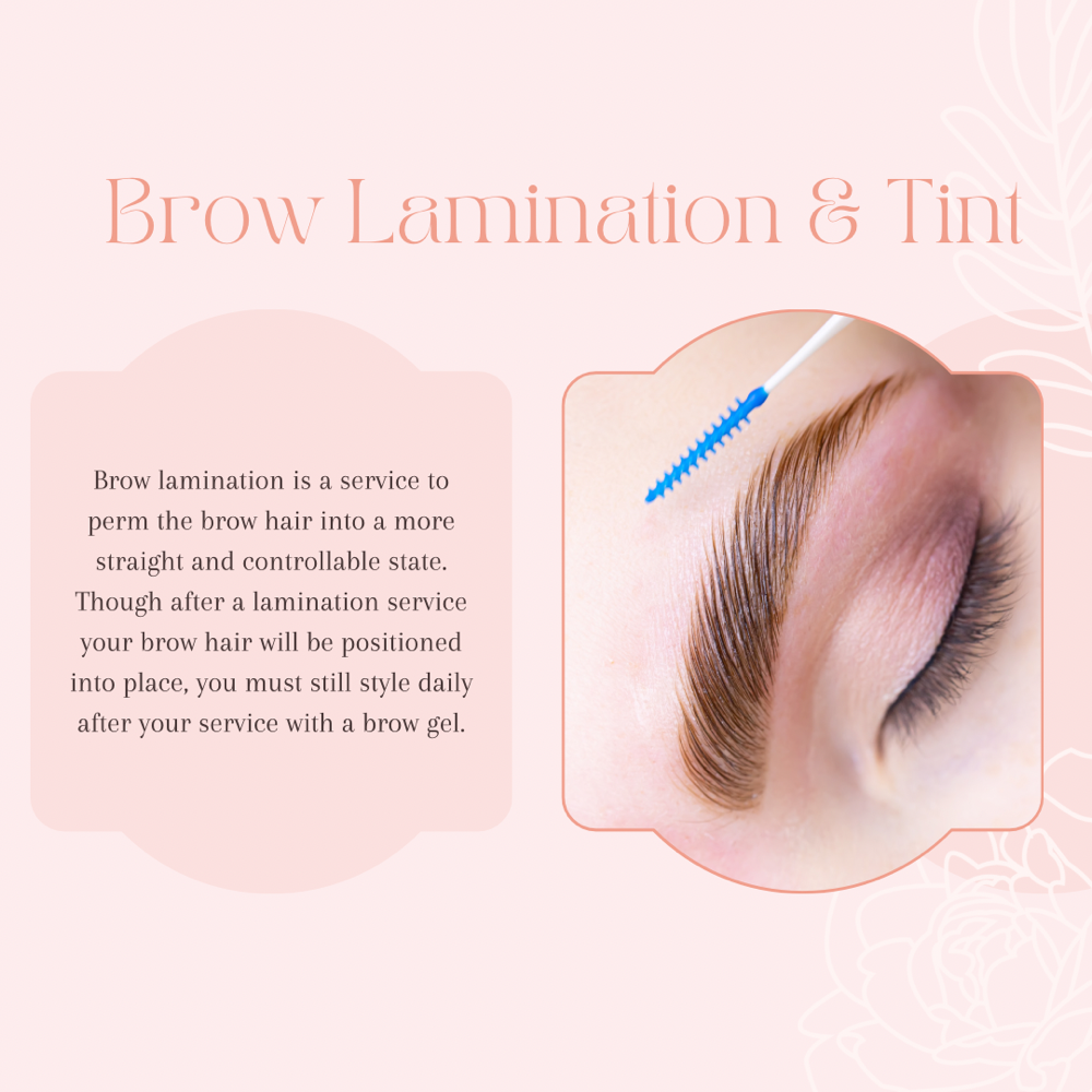 Brow Lamination & Tint