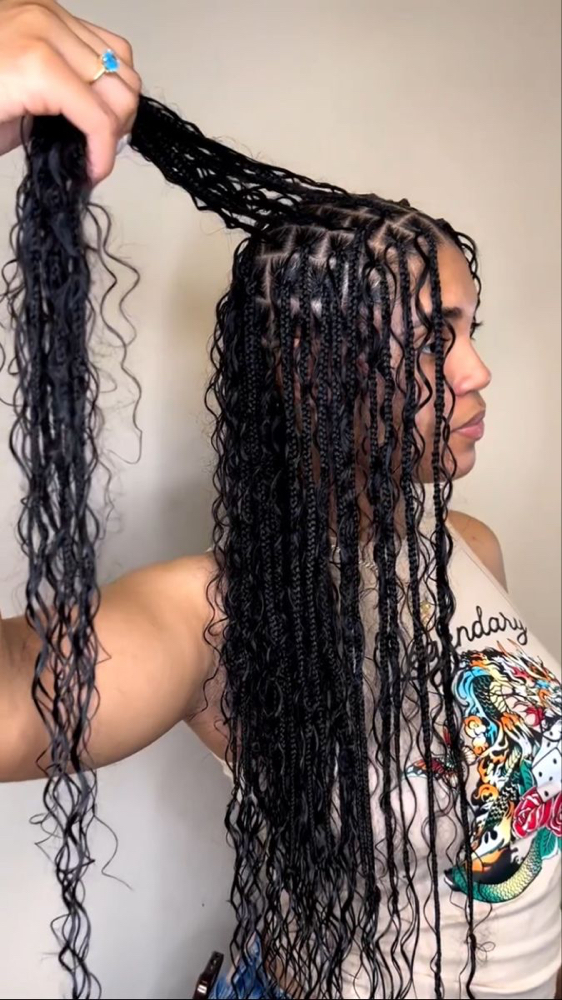 Boho Knotless Braids