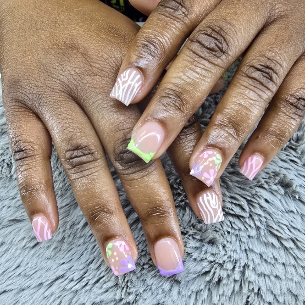 Short Full Acrylic Set at Nails by Jennah in Aiken, SC