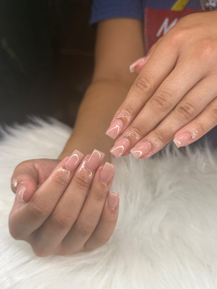 Acrylic Full Set, Long Square