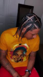 Mens Criss Cross Pop Smoke Braids 8 at Nays Beauty Parlor in Warrensbug, MO
