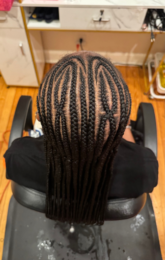 Feeding Braids Straight Back