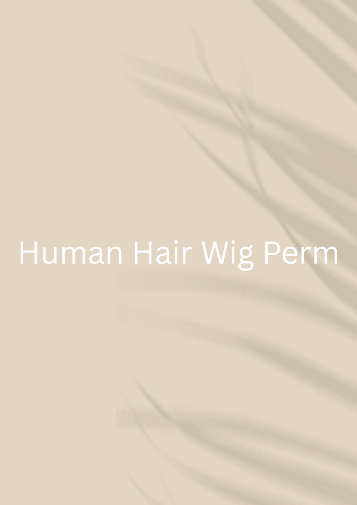 Human Hair Wig Perm