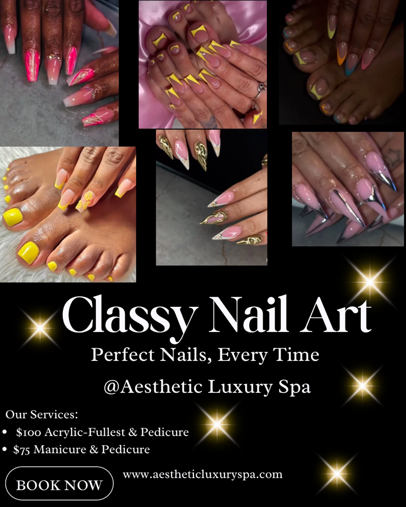 Acrylics FullSet & Foot Polis Combo