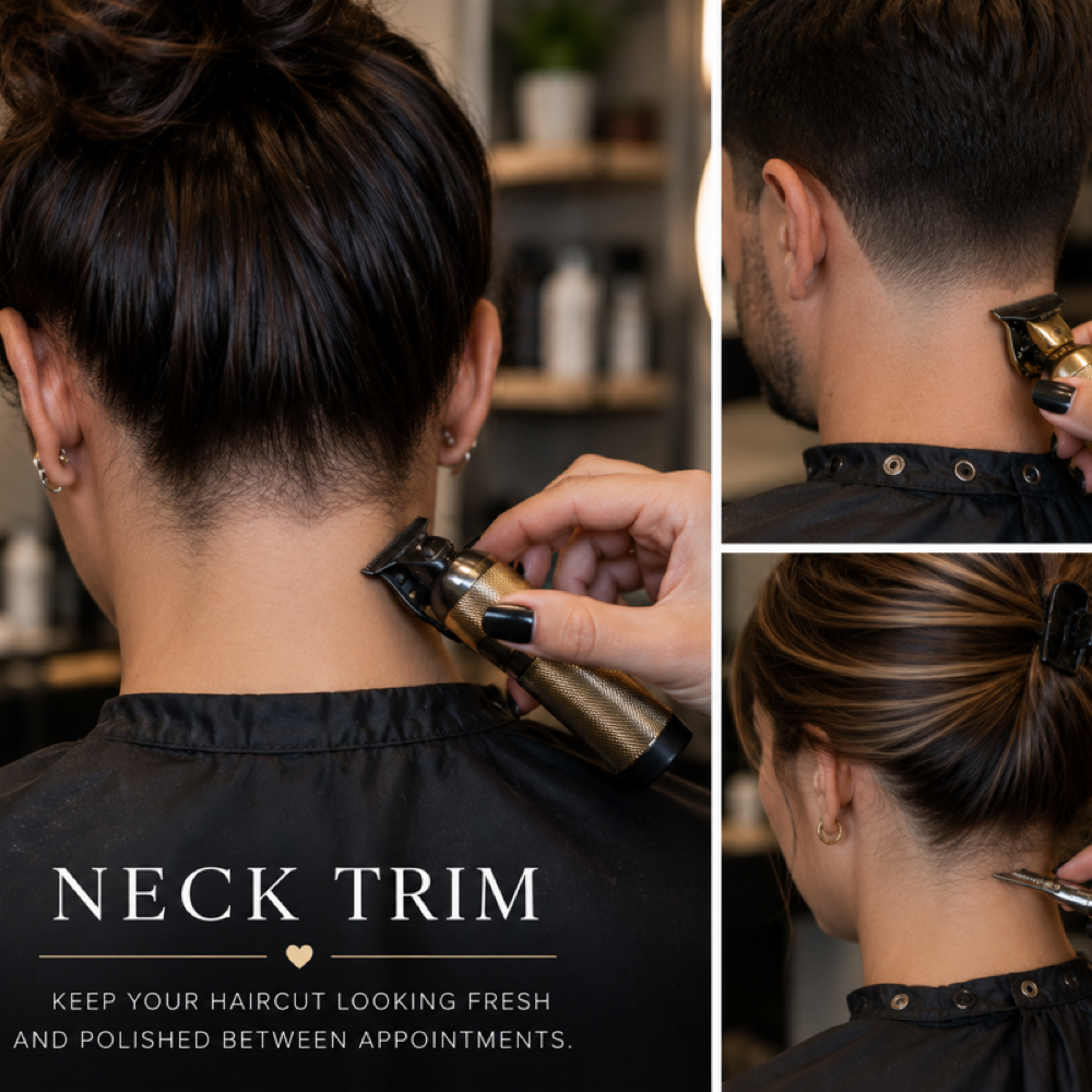 Neck Trim at Pure Glam Hair Studio in Moorpark, CA