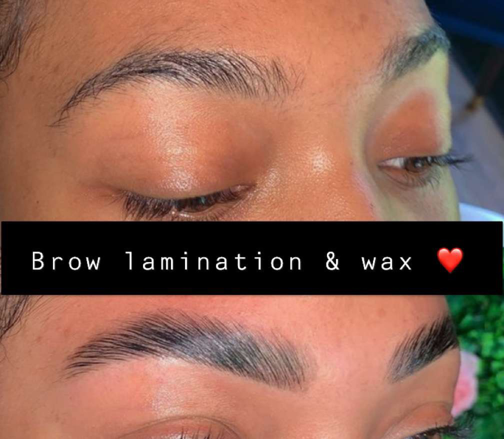 Brow Lamination With Wax & Tint