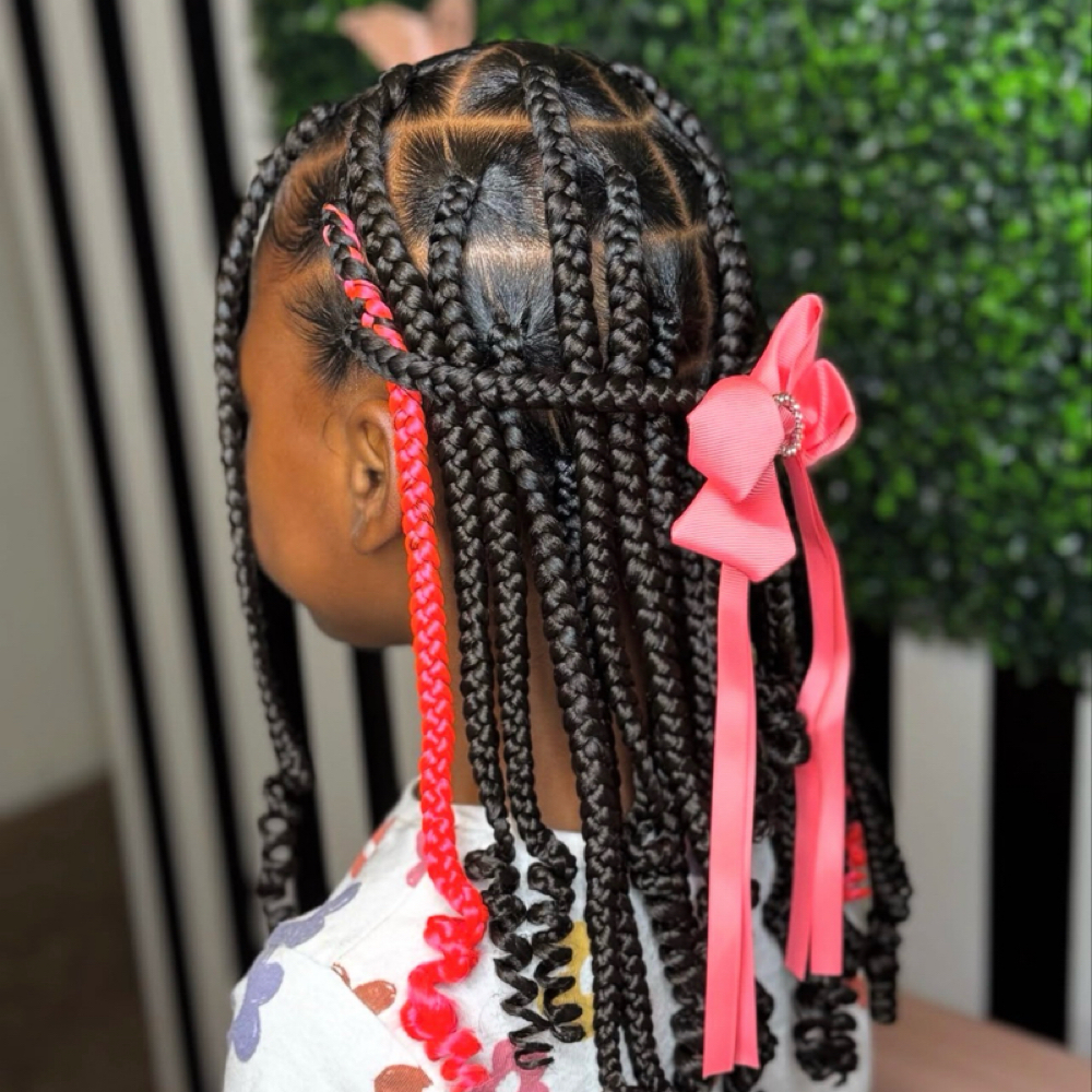 Kid Knotless Braids at Roots and Rhythm in Centerline, MI