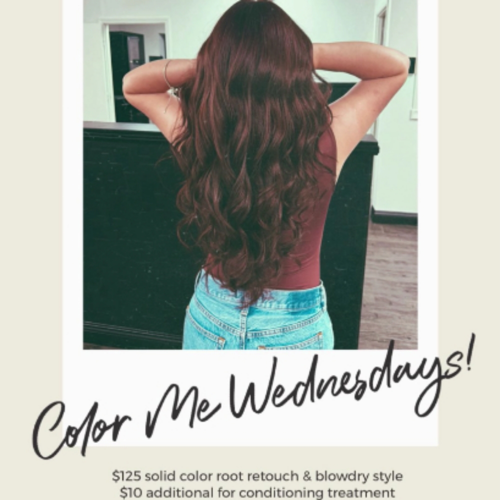Color Me Wednesdays Special at Hair Over Heels Salon in Rialto, CA