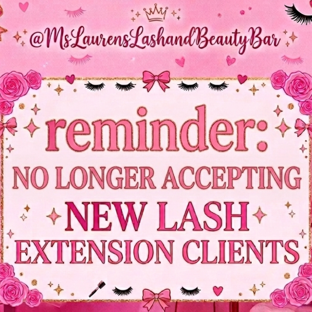 Not Accepting New Extension Clients at Ms Laurens Lash & Beauty Bar, LLC in Alfred, ME