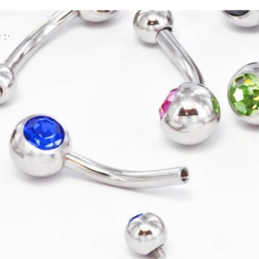 Upgraded Gem Navel Ring Option at Piercings By Autumn in New Castle, PA