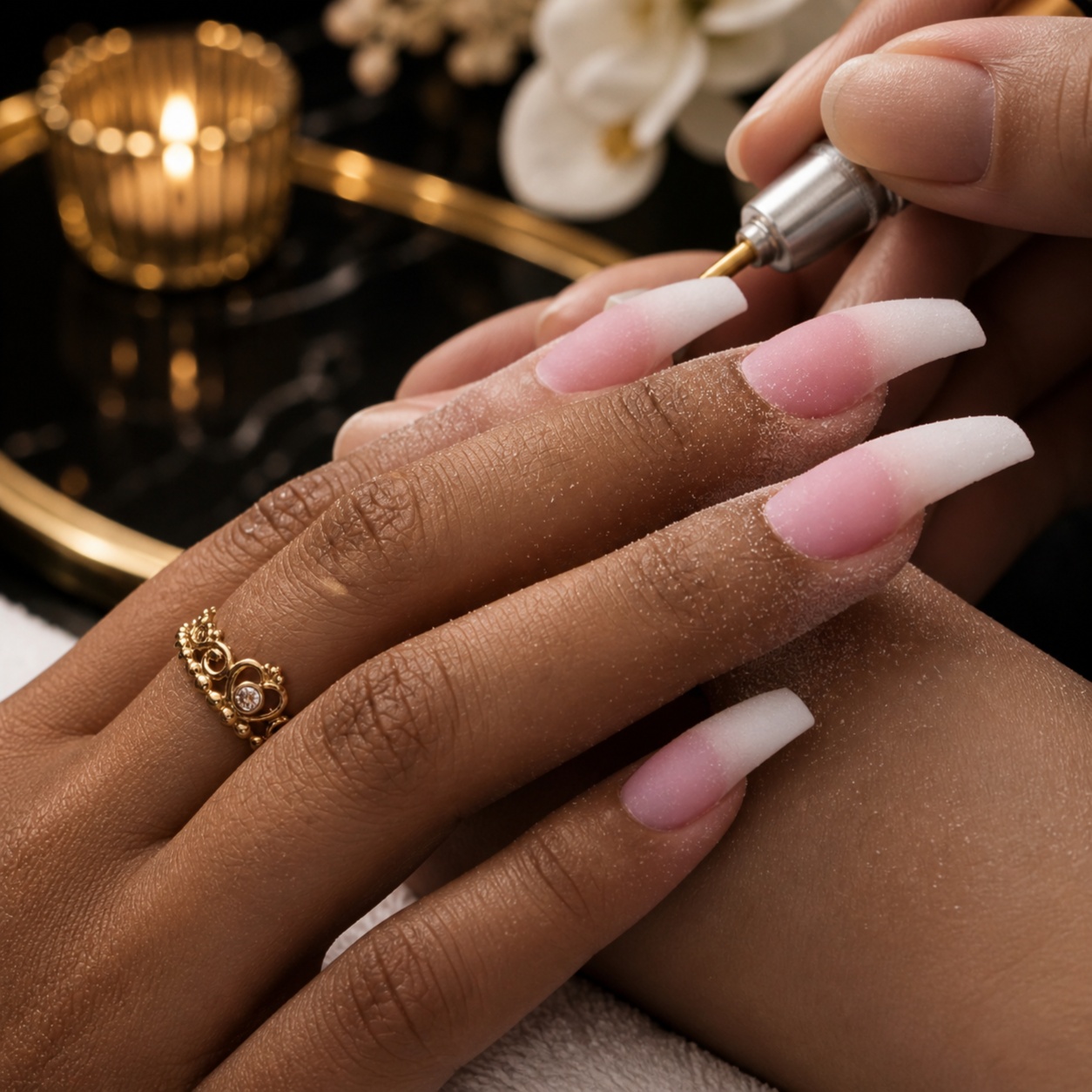 Nails - Solar/Acrylic Fill at Le Bijou Nails and Spa Salon in Houston, TX