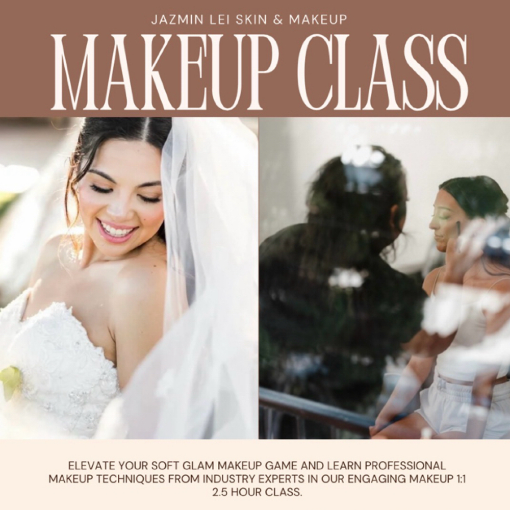 SOFT GLAM MAKEUP CLASS For 1 Or 2 at Jazmin Lei Skin and Makeup in Chula Vista, CA