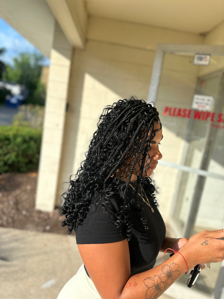 Boho Knotless Bob