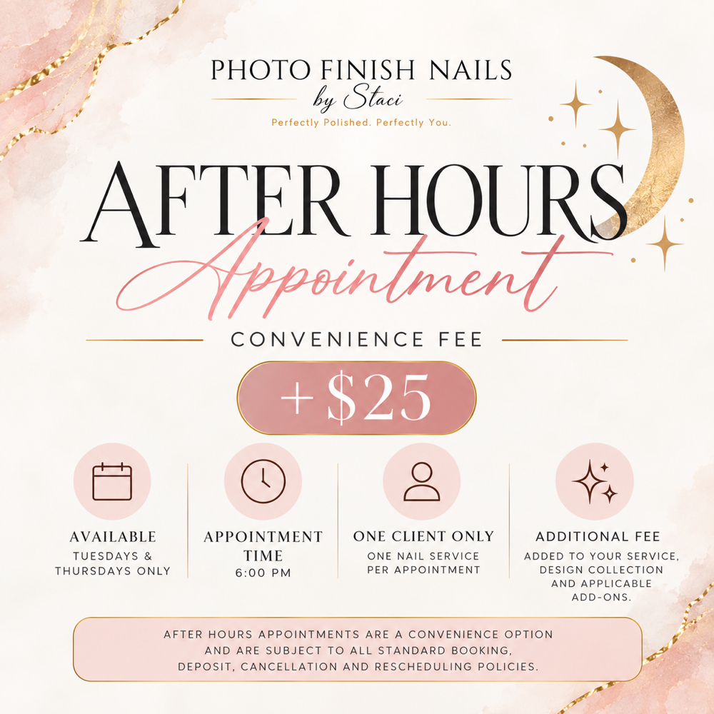 After Hours Appointment at Photo Finish Nails in Akron, OH