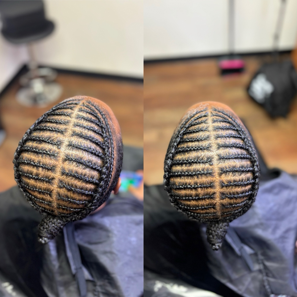 Men’s Braids With Design