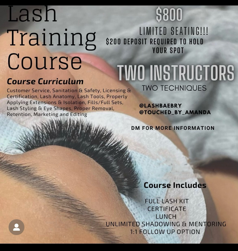1:1 Lash Course