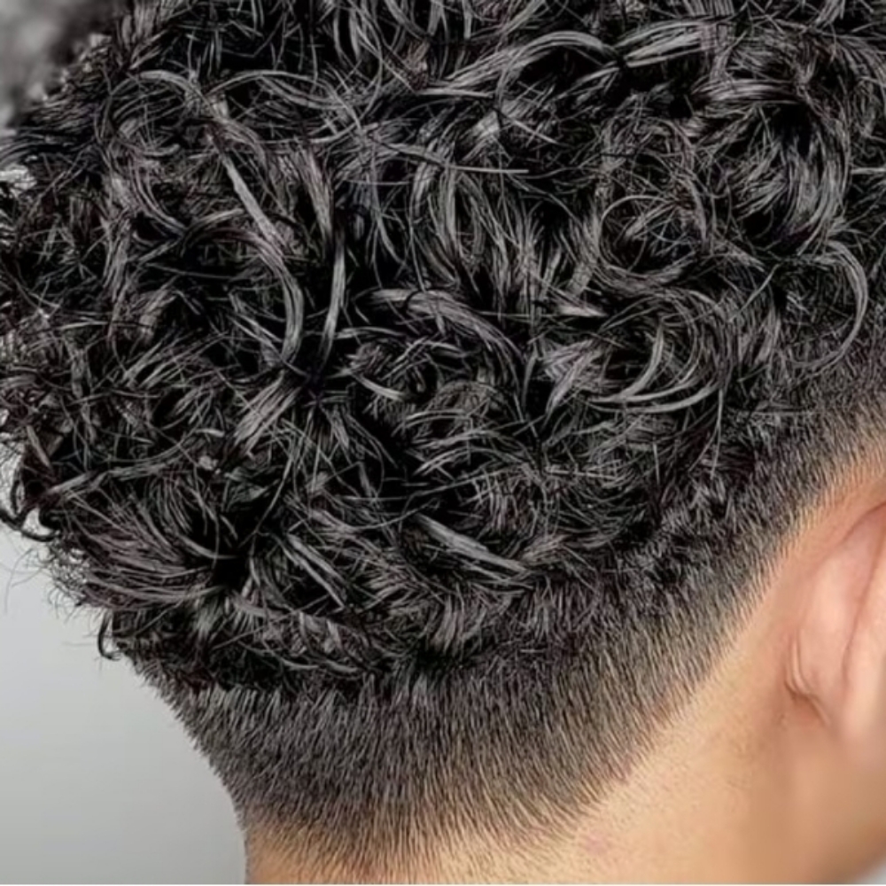 Men's Perm at Melissa K Color @ The Finishing Touch Salon in Angola, IN