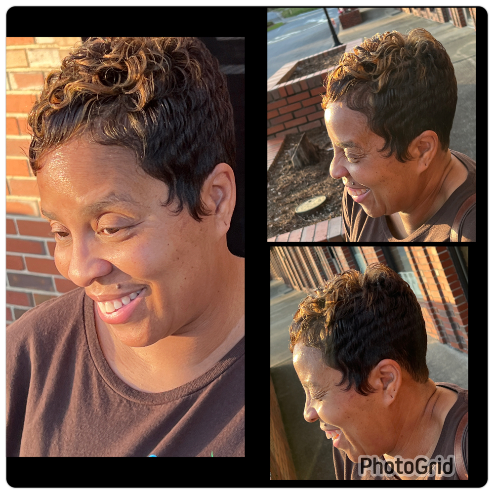 Shampoo, Cut, & Style Or Pixie at Kia Beauty in Columbus, GA
