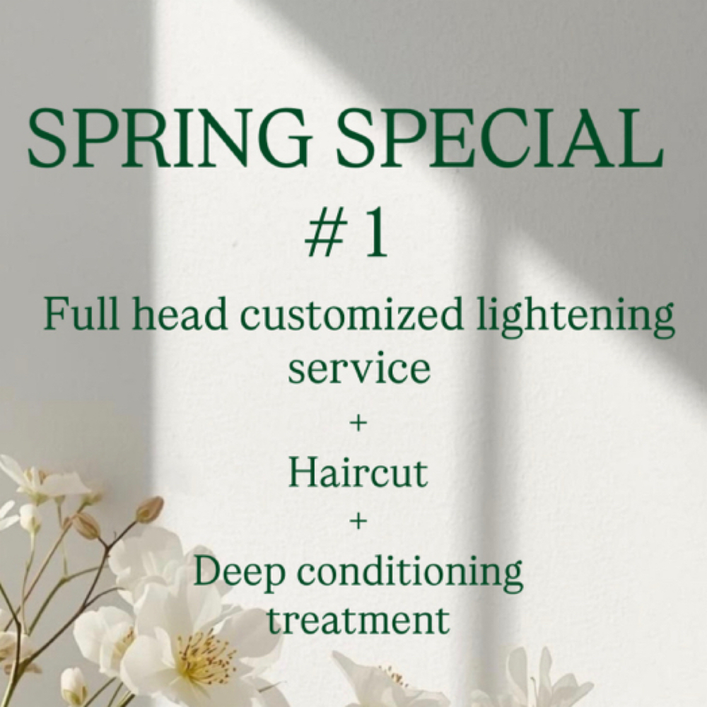 Spring Special #1 at Essence does hair in Fountain Valley, CA