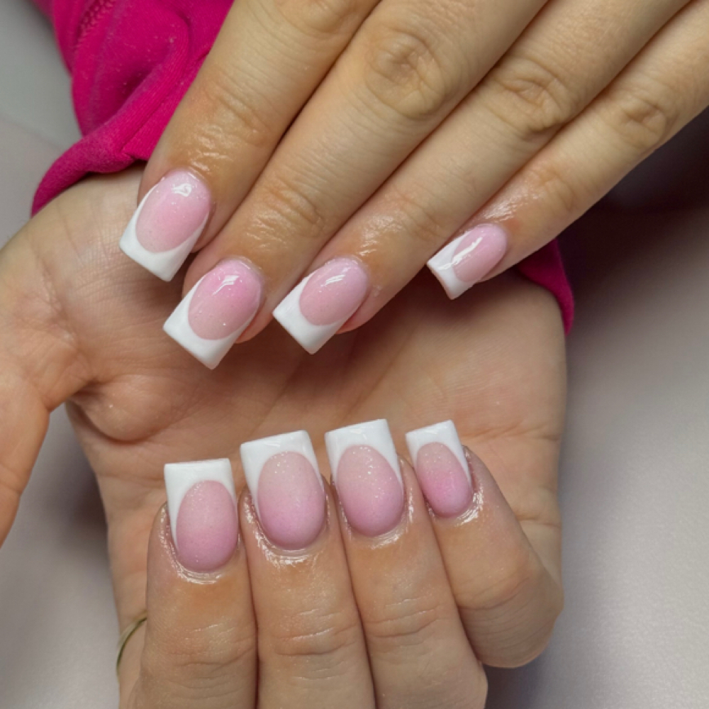 Short Full Set - French Tips at The Princess Lounge in Portland, ME