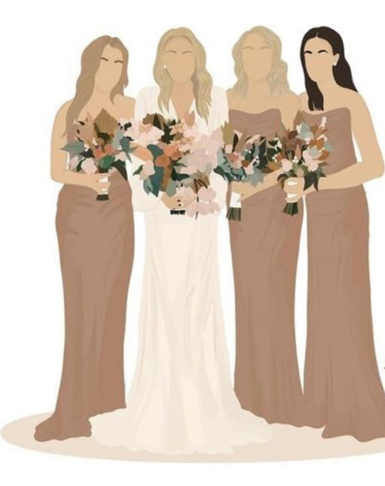 Bride + Bridal Party Hair Package