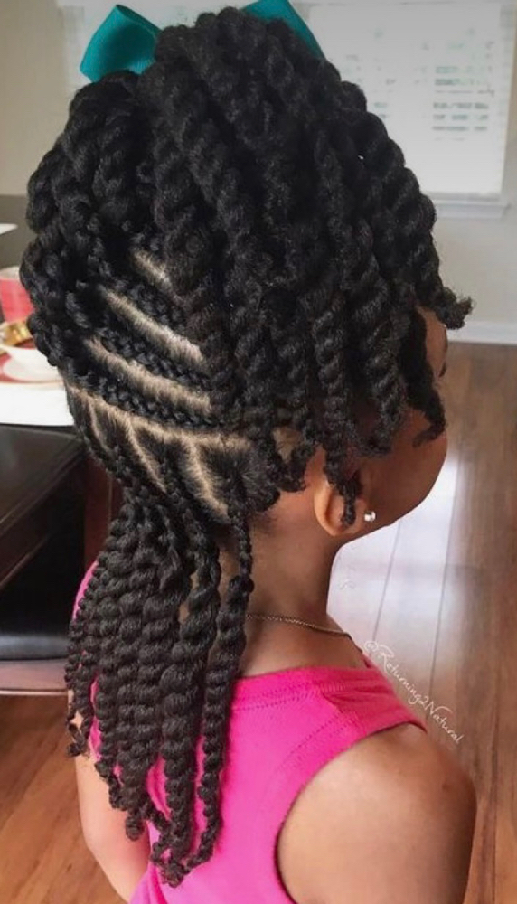 Natural Hair Cornrows-No Exts