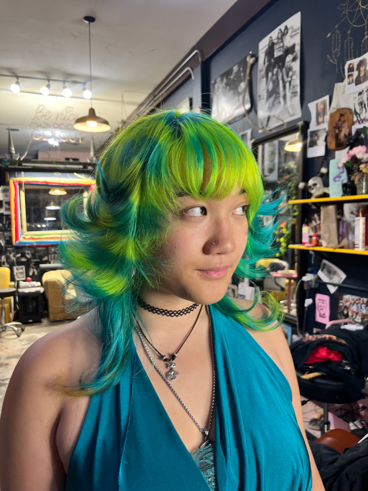 Bleach + Color (Vivids) at sweettoothstylz in Los Angeles, CA