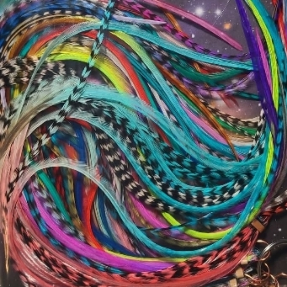 Feathers at Hoosier Momma Salon in Clay City, IN