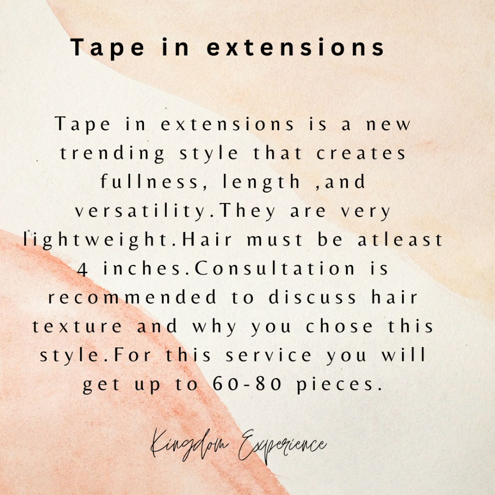 Tape In Extension