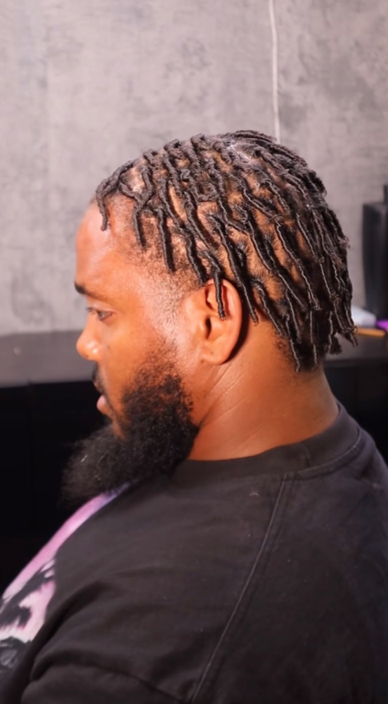 Retwist <100 Locs; Above Shoulder