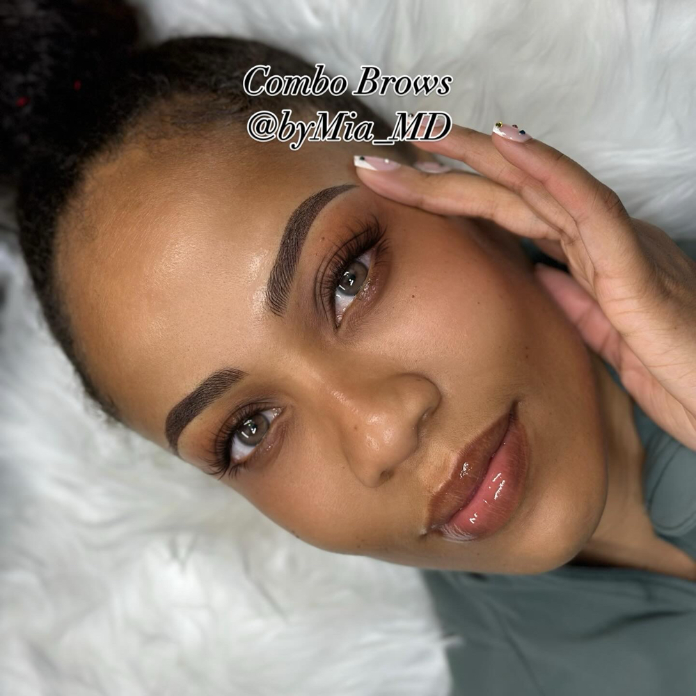 Combo Brows ( Hairstrokes + Ombre )